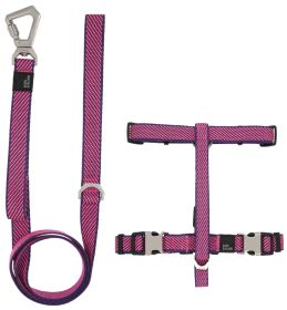 Pet Life 'Escapade' Outdoor Series 2-in-1 Convertible Dog Leash and Harness (Color: PINK, size: medium)