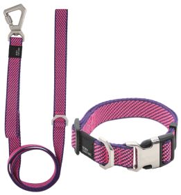 Pet Life 'Escapade' Outdoor Series 2-in-1 Convertible Dog Leash and Collar (Color: PINK, size: medium)